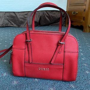 Guess red purse